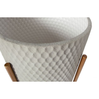 Juul plantenpot metaal betongrijs